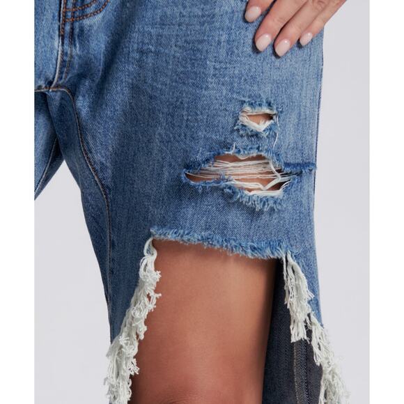 BNWT $148 One Teaspoon Messed Up Saints Jean in Johnny Blue / Size 26 - Picture 4 of 10